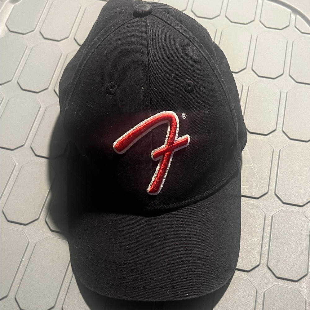 Fender Black Cap with Red Logo